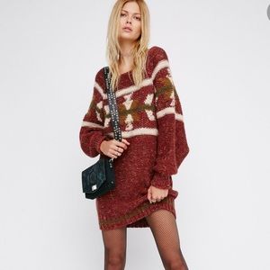 Free People Northern Lights Sweater Dress size L